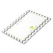 Bloc-note Enseignant Grey Chevron Neon Apple (Incliné)