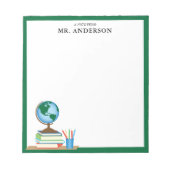 Bloc-note Enseignant personnalisé dans les livres scolaires  (Devant)