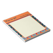 Bloc-note Enseignant Personnalisé Joyeux Plutôt Floral Orang (Incliné)