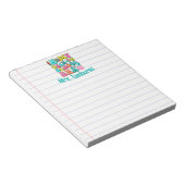 Bloc-note Enseignant personnalisé Retour à l'ère scolaire li (Incliné)