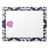 Bloc-note Enseignant Pink Apple Ikat (Devant)