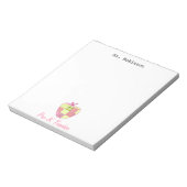 Bloc-note Enseignant pré-K Apple plaid (Tourné)