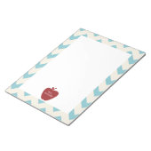 Bloc-note Enseignant Red Apple Light Blue Chevron (Incliné)