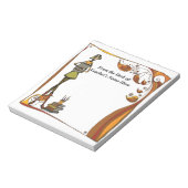 Bloc-note Enseignant rétro stylisé du bureau de NOM ICI (Tourné)