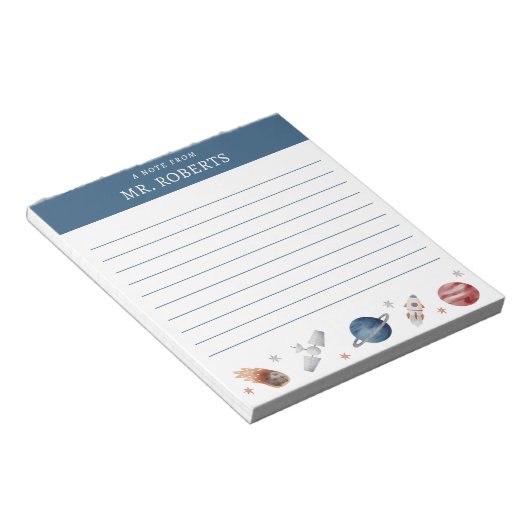 Bloc-note Enseignant scientifique de l'espace et des planète (Incliné)