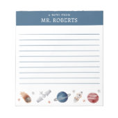 Bloc-note Enseignant scientifique de l'espace et des planète (Devant)