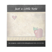 Bloc-note Enseignant | Style Vintage (Devant)