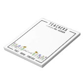 Bloc-note Enseignants Plantes semences qui grandissent pour  (Tourné)