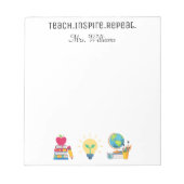 Bloc-note Enseigner Inspirer Répéter, Appréciation de l'ense (Devant)