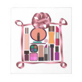 Bloc-note Ensemble de cosmétiques (Devant)