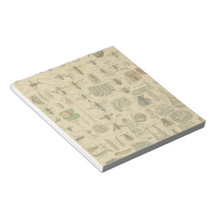 Bloc-note Entomologie Antique Abeilles Guêpes Histoire Natur