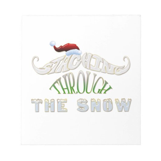 Bloc-note Entraînement à travers la neige (Devant)