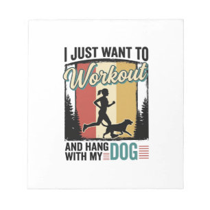 Bloc-note Entraînement avec mon chien Conception de t-shirt