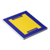 Bloc-note Entraîneur Bleu et Or (Incliné)