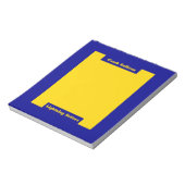 Bloc-note Entraîneur Bleu et Or (Tourné)
