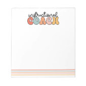 Bloc-note Entraîneur pédagogique Entraîneur éducatif Retro (Devant)