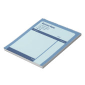 Bloc-note Entreprise Bleue Nom de l'adresse Formulaire de co (Tourné)