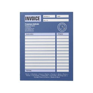 Bloc-note Entreprise de nettoyage | Service de nettoyage ave