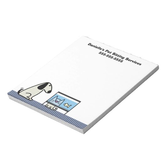 Bloc-note Entreprise de Pet Sitter (Tourné)