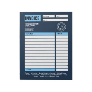 Bloc-note Entreprise de Toiture Services de Logo Personnal