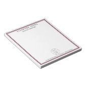 Bloc-note Entreprise Logo, Nom et Coordonnées de Bourgogne (Incliné)
