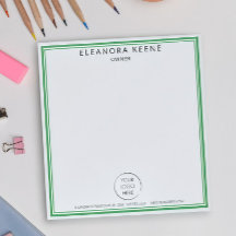 Entreprise Logo Vert Clair, Nom et Coordonnées