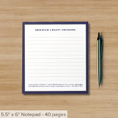 Bloc-note Entreprise simple