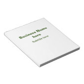 Bloc-note entreprise simple ajoutez votre nom texte q r code (Incliné)