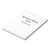 Bloc-note entreprise simple ajoutez votre nom texte q r code (Tourné)