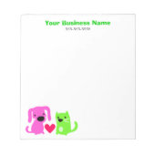 Bloc-note Entreprises de soins pour animaux (Devant)