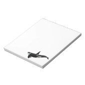 Bloc-note Épaveur orque noir et blanc (Tourné)