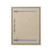 Bloc-note Épée normande médiévale (Tourné)