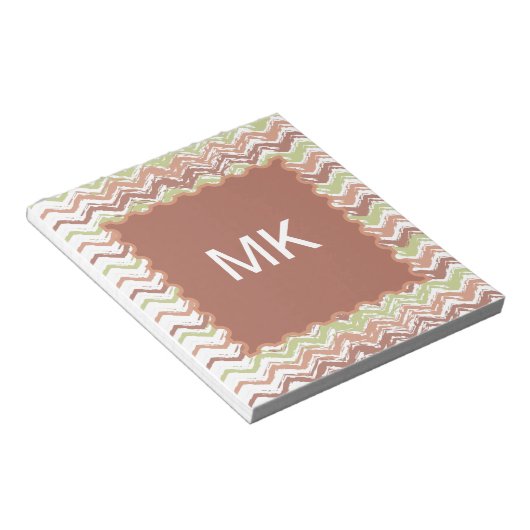 Bloc-note Épice de scribble Chevron ZigZag (Incliné)