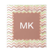 Bloc-note Épice de scribble Chevron ZigZag (Devant)