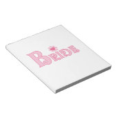 Bloc-note Épouse texte (Incliné)