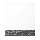 Bloc-note Équations mathématiques du tableau noir (Devant)