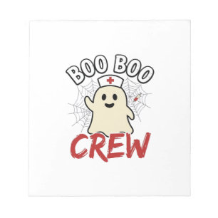 Bloc-note Équipage Boo Boo Halloween Infirmière Fantôme Desi