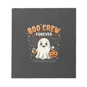 Bloc-note Équipage Boo pour toujours Halloween Ghost Design_