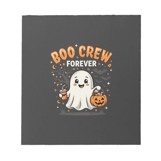 Bloc-note Équipage Boo pour toujours Halloween Ghost Design_ (Devant)