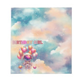 Bloc-note Équipage de vol pour filles de l'espace extra-atmo (Devant)