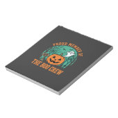 Bloc-note Équipe de fantômes de design de citrouille Hallowe (Tourné)