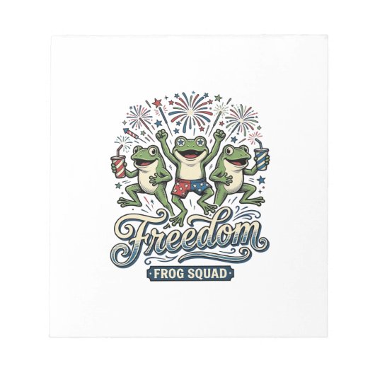 Bloc-note Équipe de grenouille de liberté conception de chem (Devant)