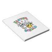 Bloc-note Équipe de Pâques Lapin Œuf Poussin Dab Équipage Co (Incliné)