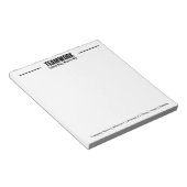 Bloc-note Équipe personnalisée Inspiration Office Entreprise (Incliné)