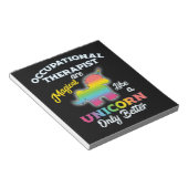 Bloc-note ergothérapie Unicorne OT Therapist (Incliné)