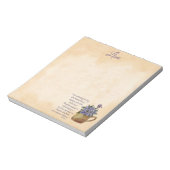 Bloc-note Esaïe 49:15-16 Oubliez-Moi Pas Floral (Tourné)