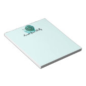 Bloc-note Escargot bleu (Incliné)