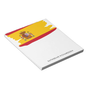 Bloc-note Espagne personnalisée Drapeau espagnol Patriotique