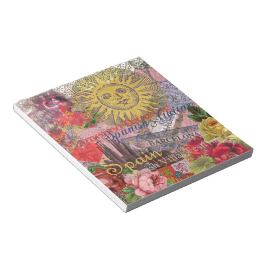 Bloc-note Espagne Sunshine Espagnol Travel Art (Incliné)