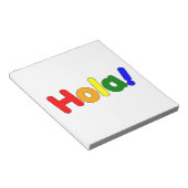 Bloc-note Espagnol Rainbow Hello : Espanol Iris Hola (Incliné)